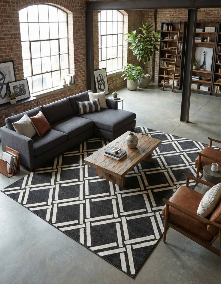 Detail image of 9' x 12' Lattice Rug