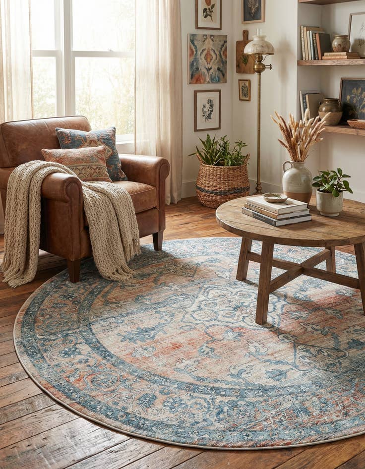 Detail image of 7' x 7' Newport Round Rug