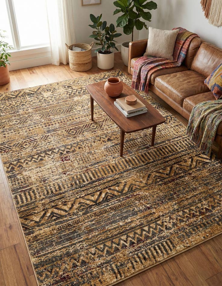 Detail image of 5' 3 x 7' Saturn Rug