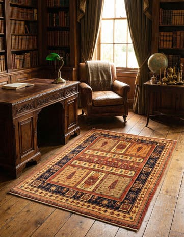 3' 6 x 5' 2 Kashkuli Wool Rug