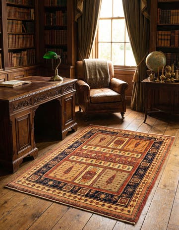 3' 6 x 5' 2 Kashkuli Wool Rug