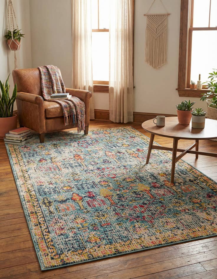 Detail image of 5' x 8' Washable El Paso Rug