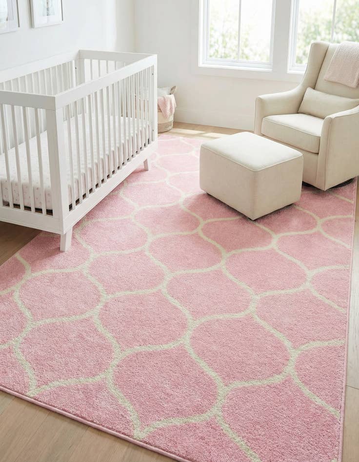 Detail image of 6' x 9' Trellis Frieze Rug