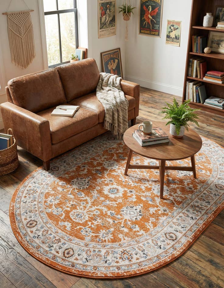 Detail image of  5' 3 x 8' Charlotte Oval Rug