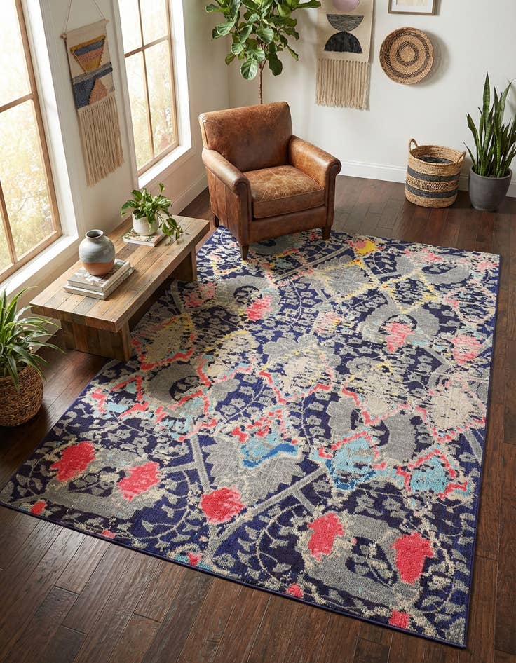 Detail image of 7' x 10'  Washable Santa Fe Rug