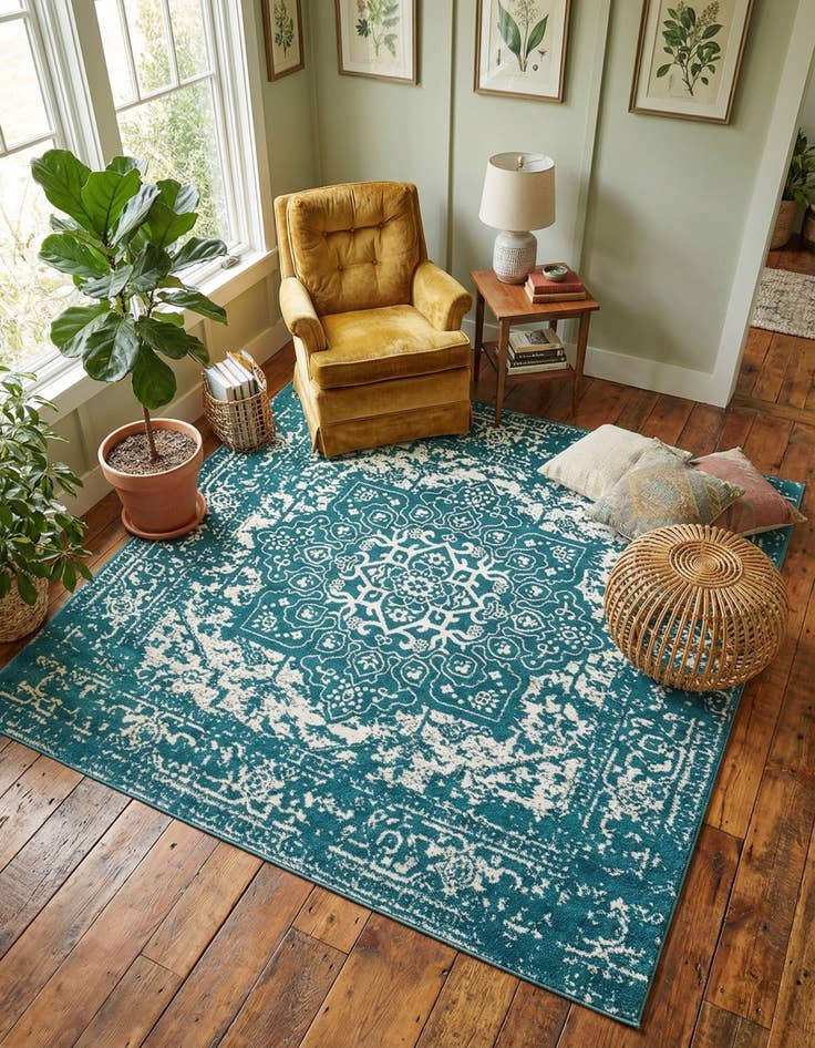 Detail image of 7' 10 x 7' 10 Arlington Square Rug