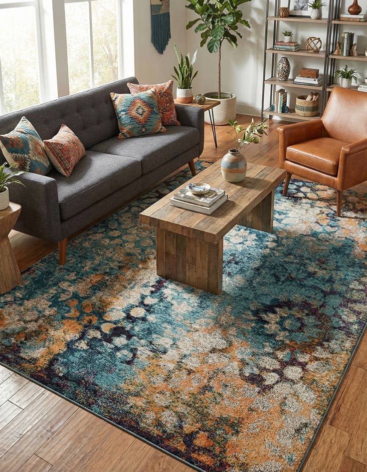 Detail image of 7' x 10'  Washable Arte Rug