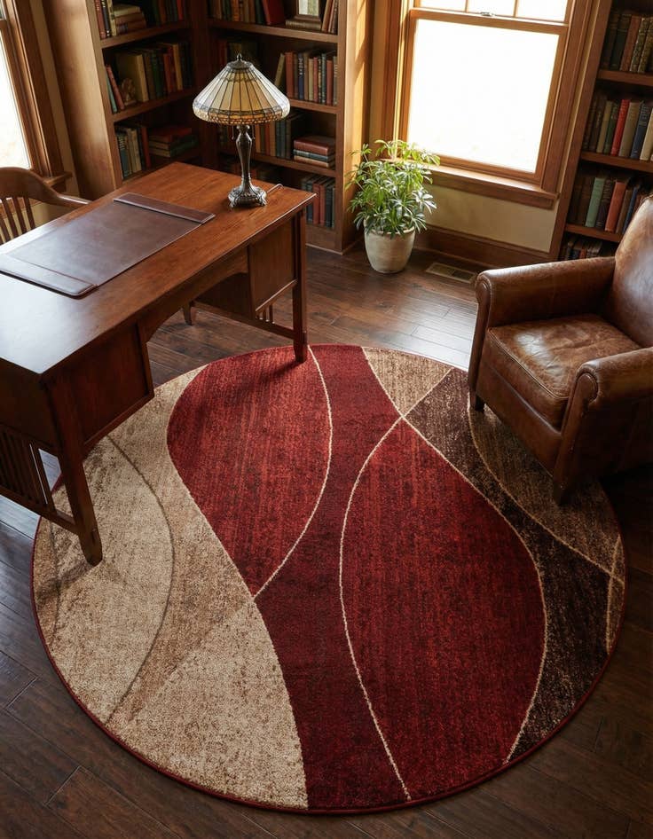 Detail image of 6' 1 x 6' 1 Harvest Round Rug