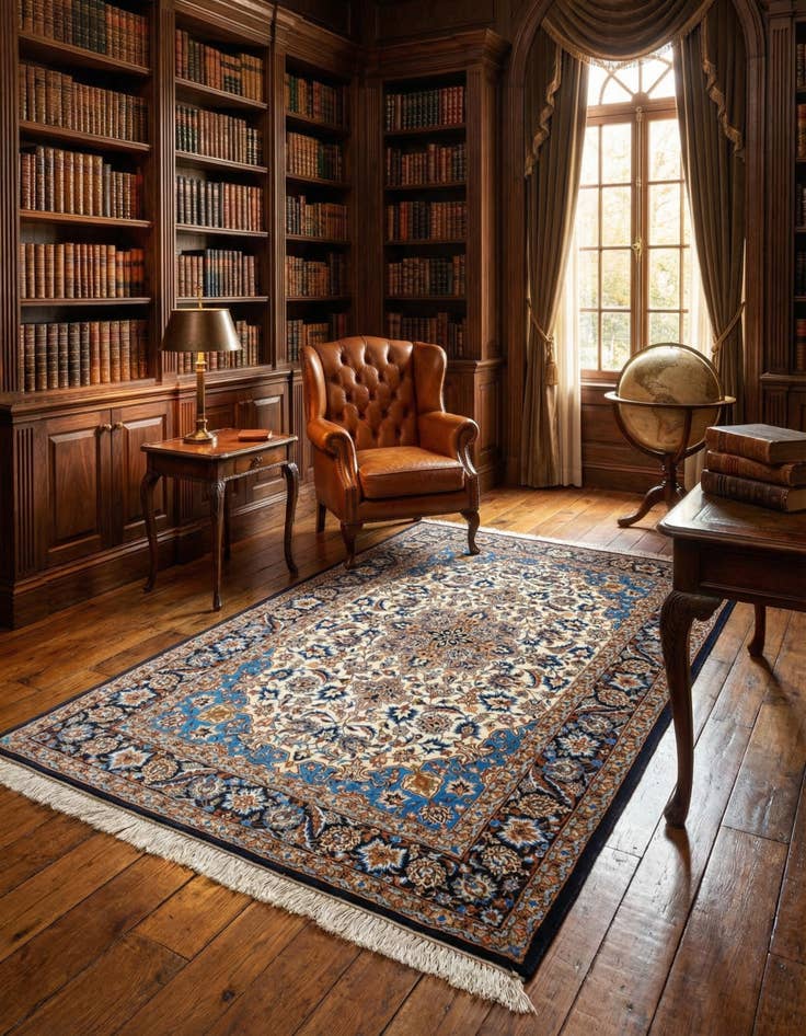 Detail image of 3' 8 x 5' 10 Isfahan Rug