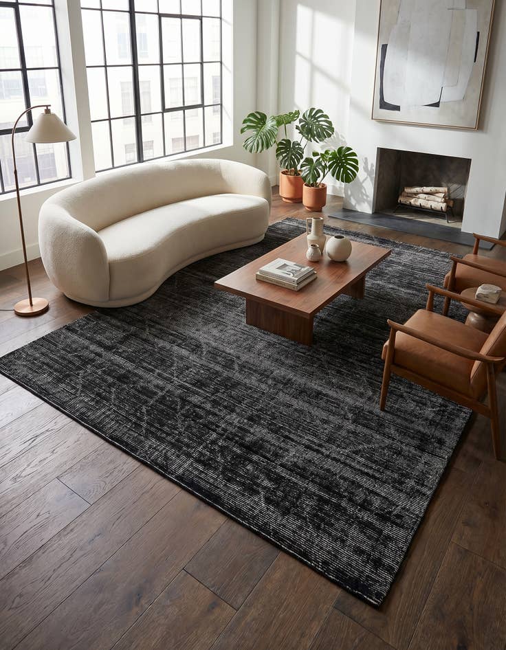 Detail image of 9' x 12' WoolCraft Geometric Rug