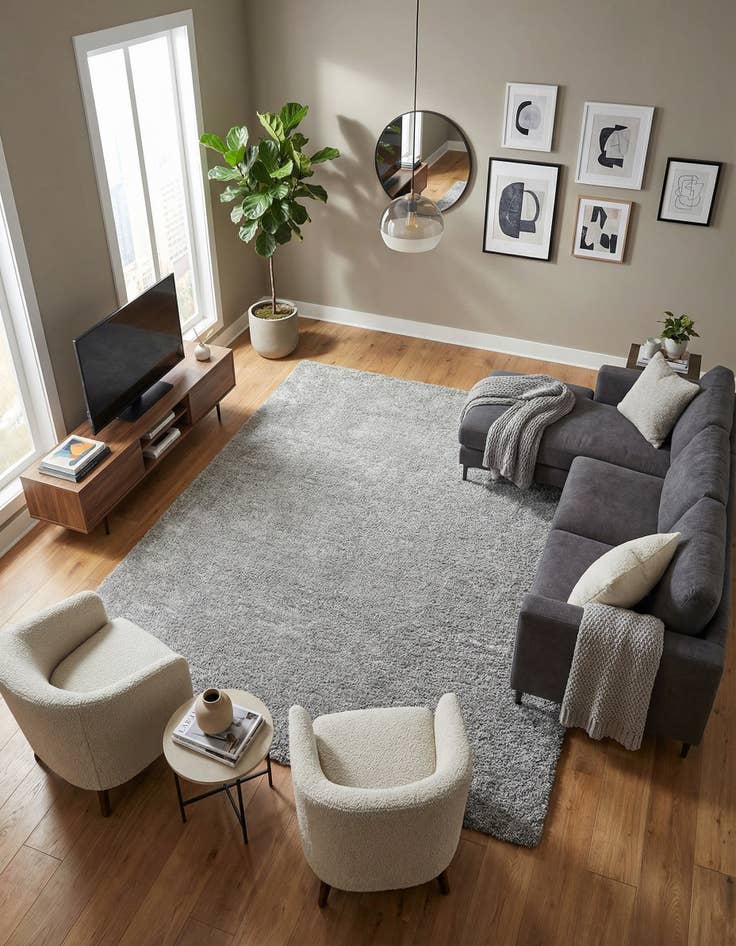 Detail image of 9' 6 x 13' Zermatt Shag Rug