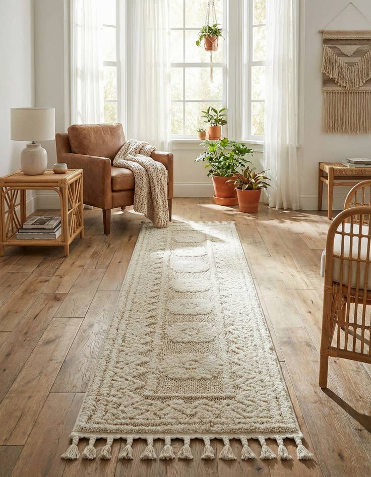 Detail image of 2' x 8' Boho Runner Rug