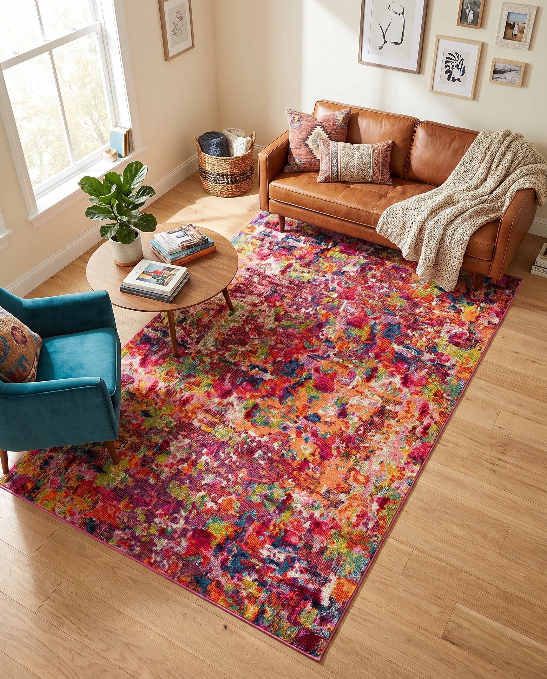 5' x 8' Washable Spectrum Rug