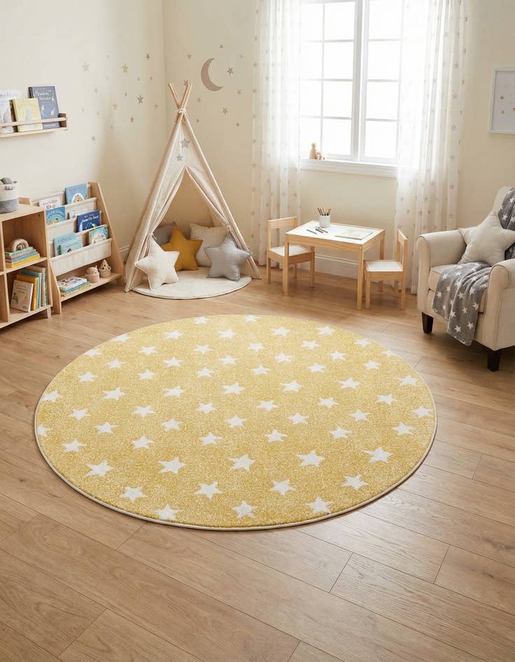 Detail image of 6' x 6' Whimsy Kids Round Rug