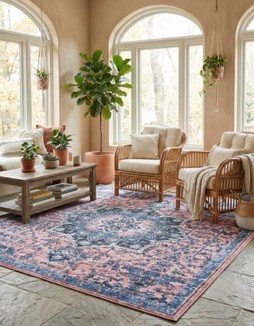 10' 6 x 10' 6 Washable Francesca Square Rug