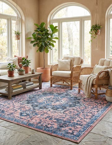 10' 6 x 10' 6 Washable Francesca Square Rug