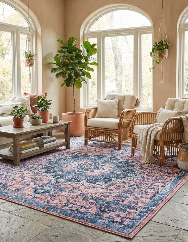 10' 6 x 10' 6 Washable Francesca Square Rug