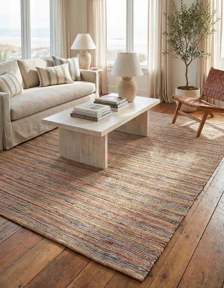 Detail image of 7' 10 x 10' Hand Woven Chunky Jute Rug