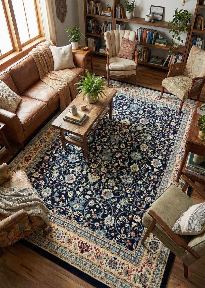 10' x 13' Kashan Design Rug