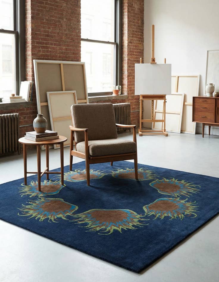 Detail image of 7' 6 x 7' 7 Luna Square Rug