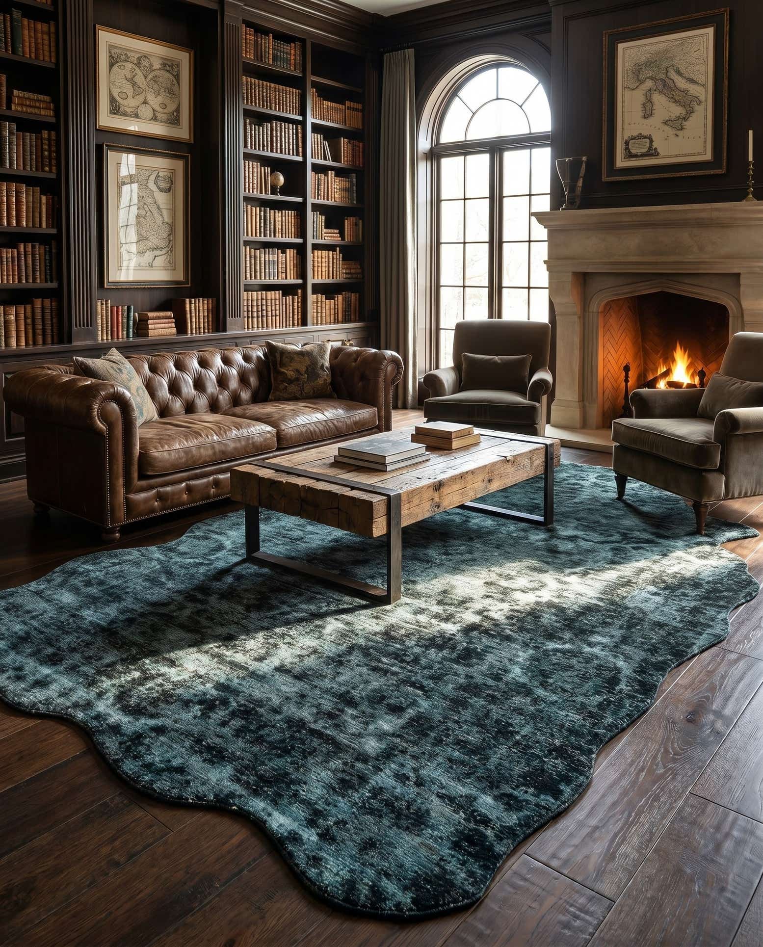 7' 3 x 11' 7 Hand Knotted Ultra Vintage Persian Wool Rug