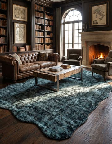 7' 3 x 11' 7 Hand Knotted Ultra Vintage Persian Wool Rug