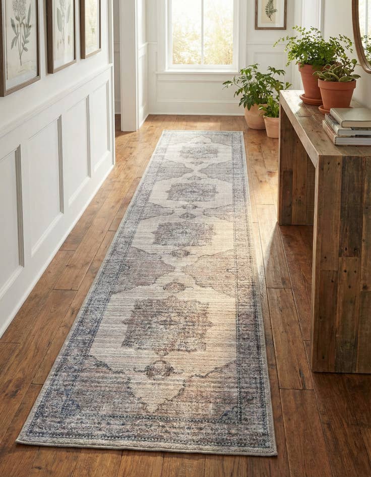 Detail image of 2' 7 x 13' Washable Mangata Runner Rug