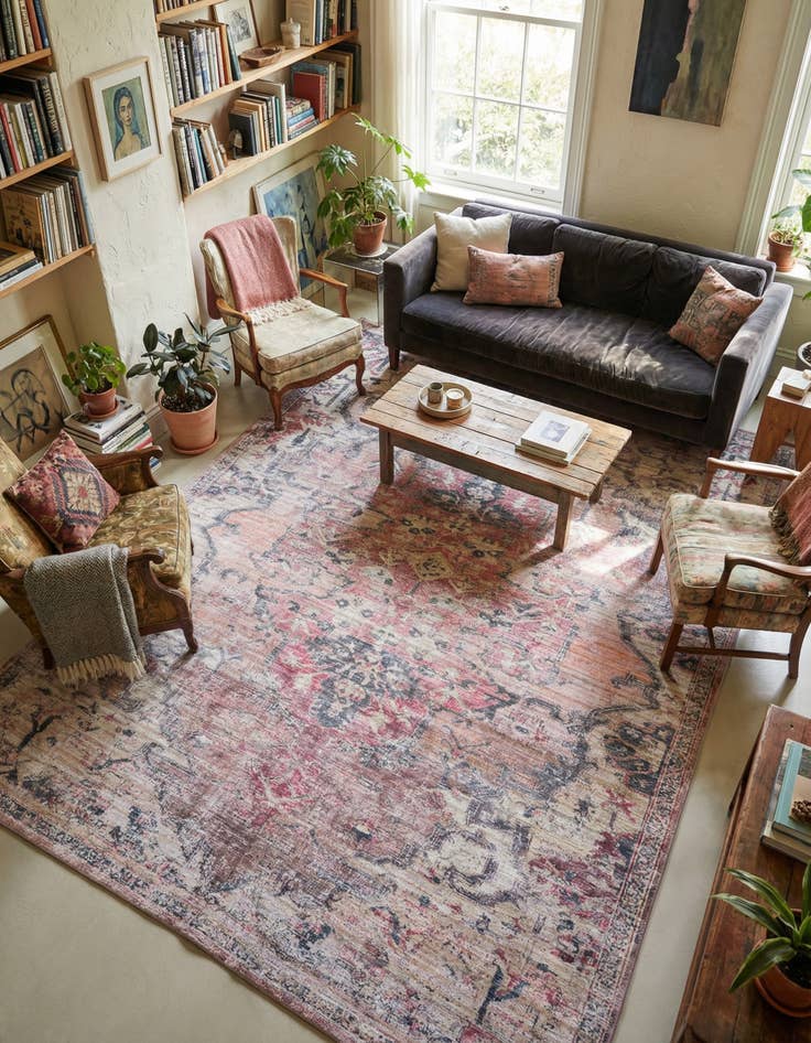 Detail image of 10' 6 x 13' Washable Nostalgia Rug