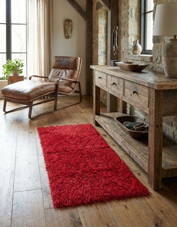 2' 10 x 5' 5 Hand Knotted Moroccan Wool Rug