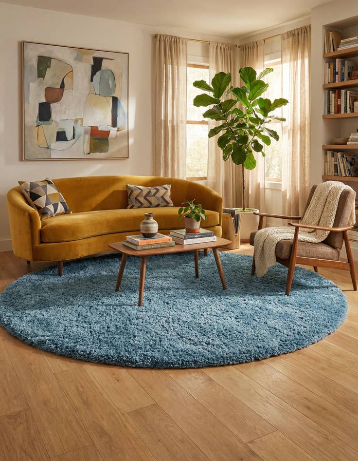 Detail image of 8' x 8' Infinity Shag Round Rug