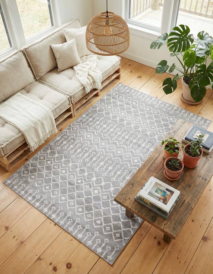 Detail image of 6' x 9' Kasbah Trellis Rug