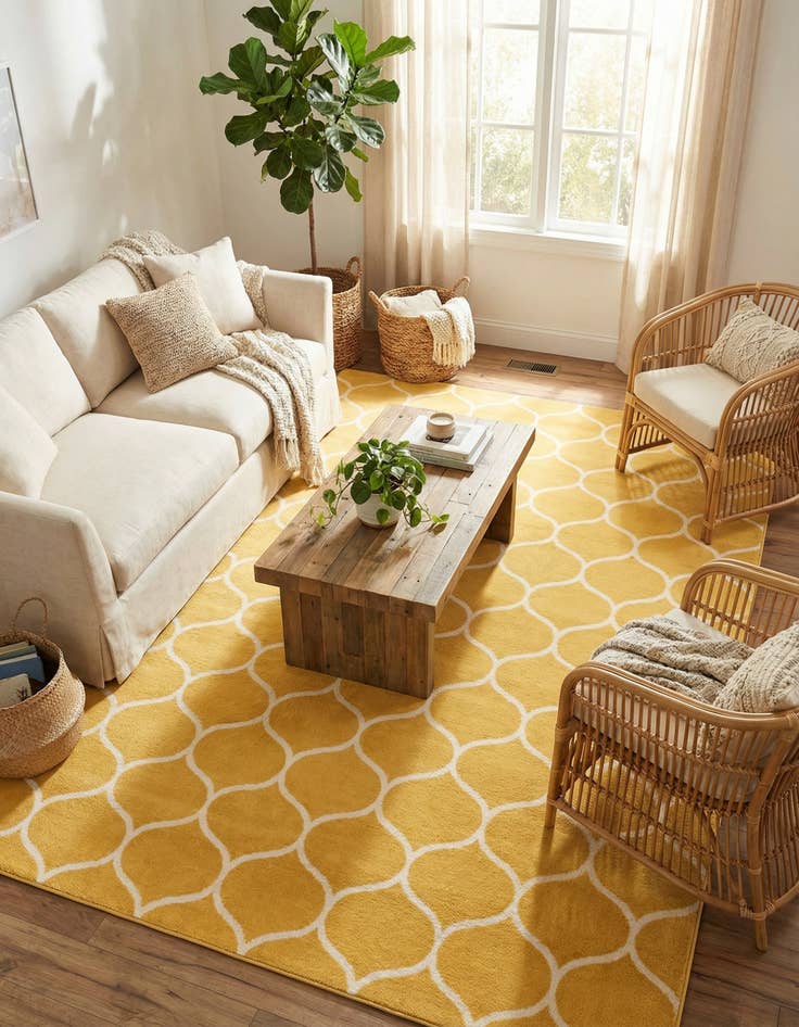 Detail image of 9' x 12' Trellis Frieze Rug