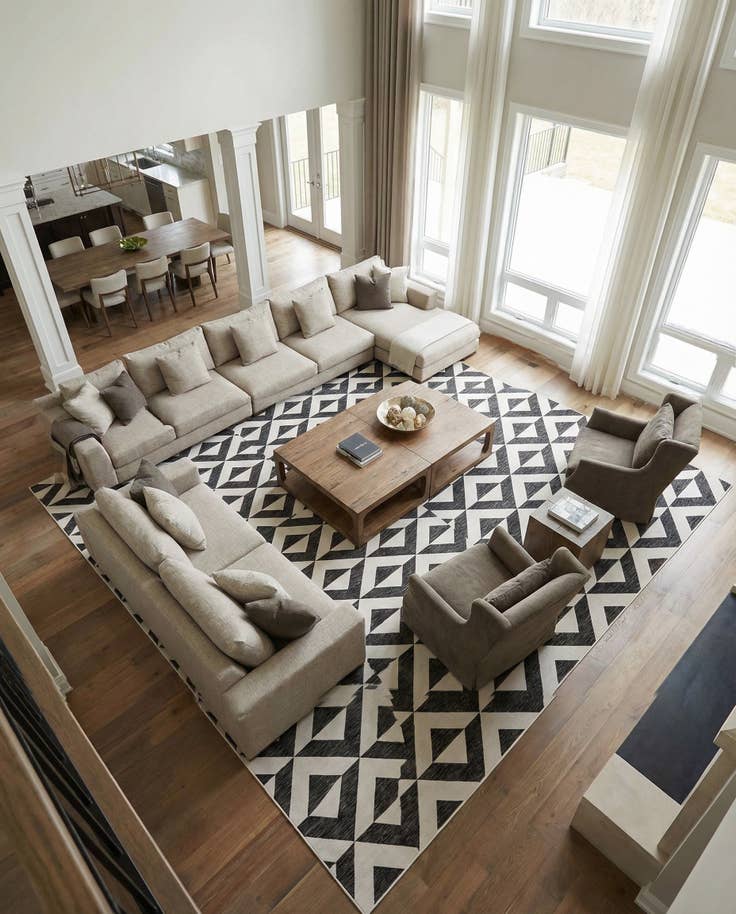 Detail image of 13' x 13' Easy-Clean Jill Zarin Indoor / Outdoor Square Rug