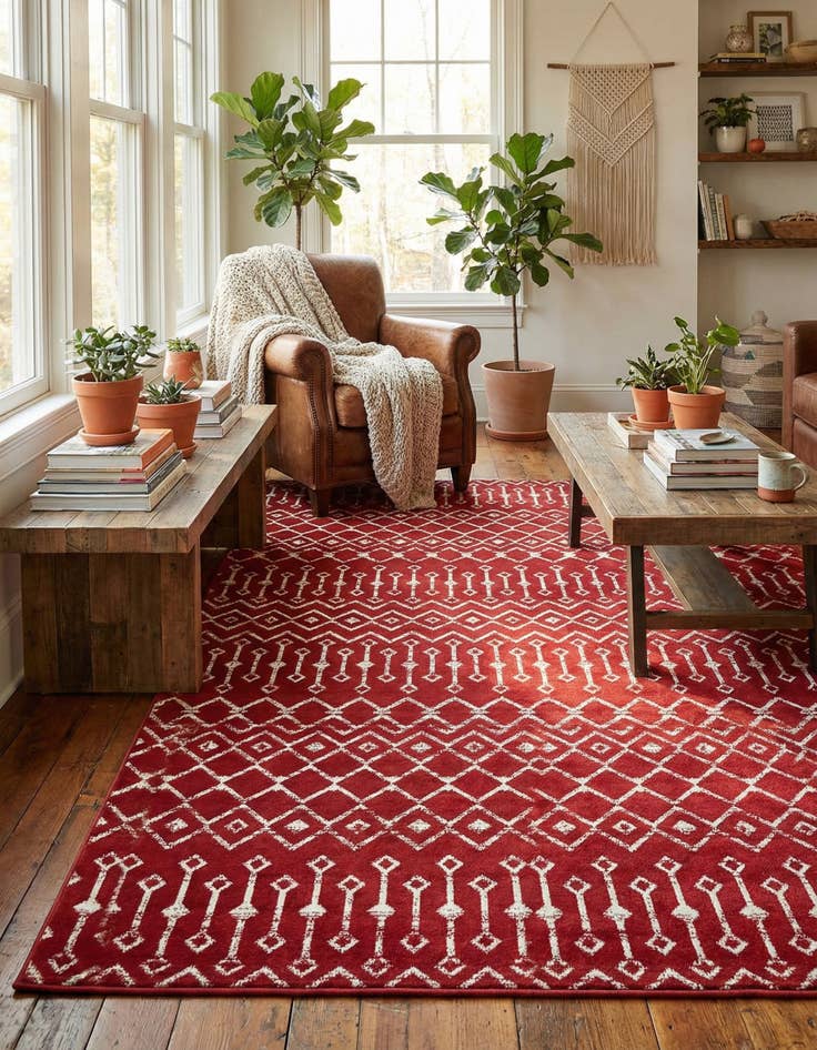 Detail image of 7' x 10' Kasbah Trellis Rug