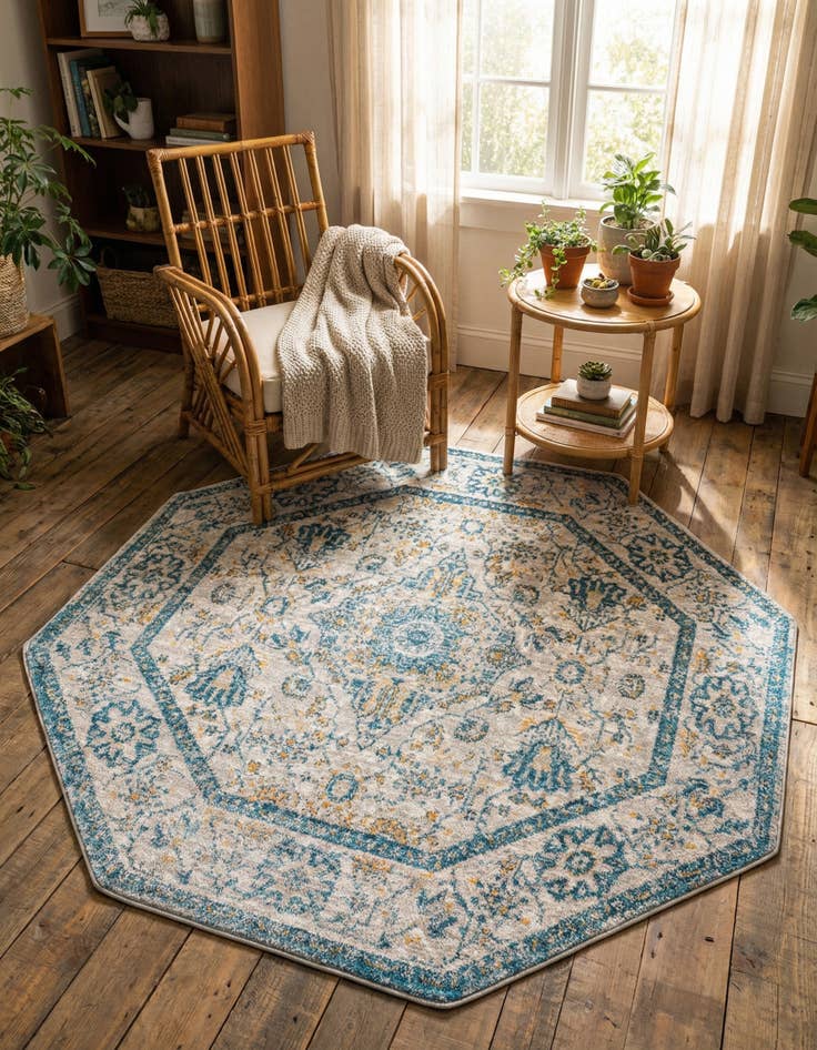 Detail image of  5' x 5' Lola Octagon Rug