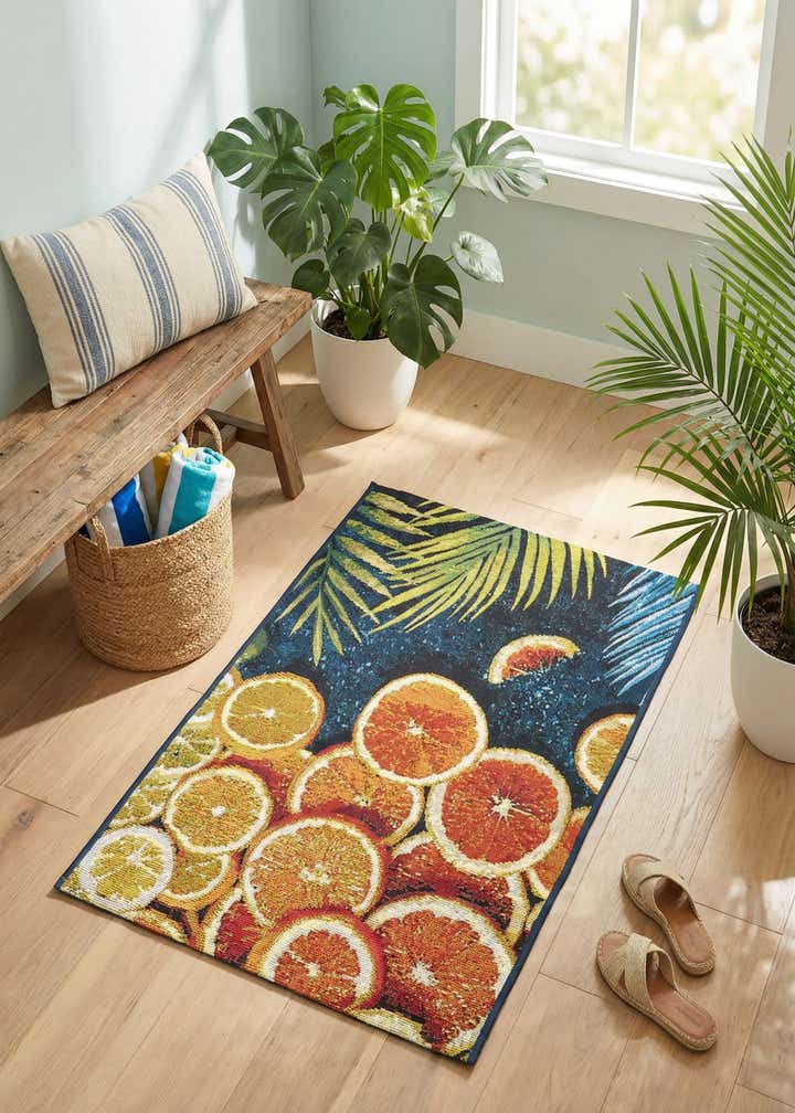 2' x 3' Easy-Clean Coastal Indoor / Outdoor Rug