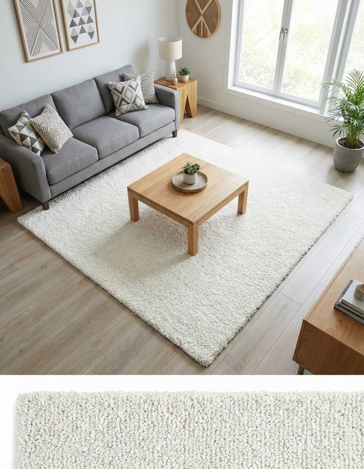 Detail image of 8' x 8' Solid Frieze Square Rug