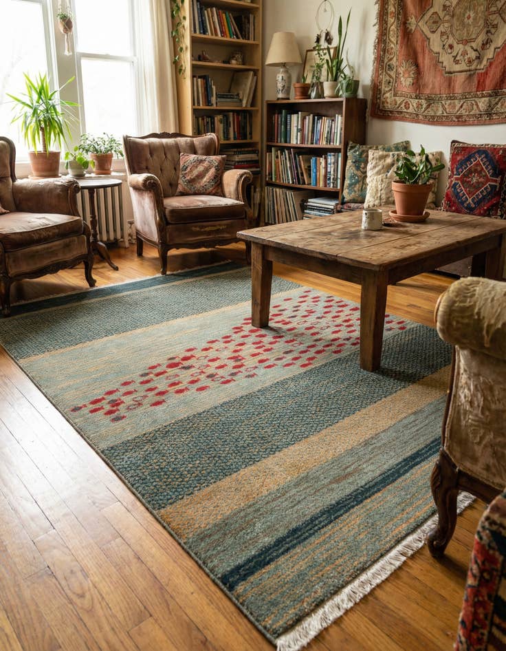 Detail image of 4' x 6' Kashkuli Gabbeh Rug