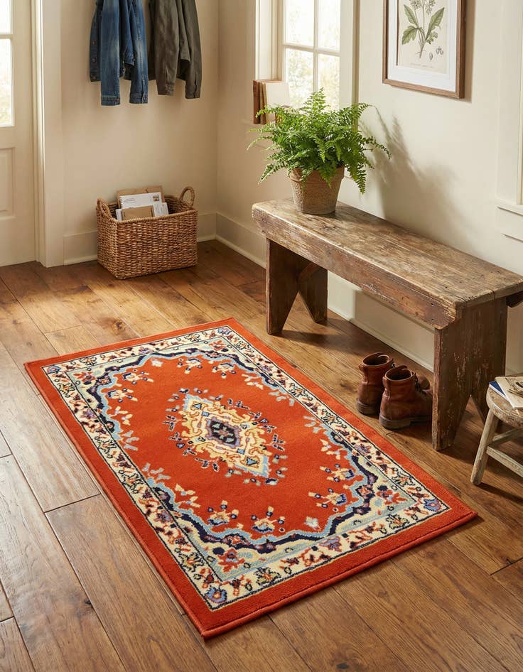 Detail image of 2' x 3' Mashad Design Rug