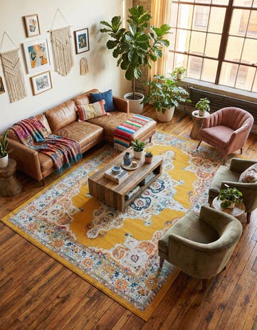 Yellow Parker Rug
