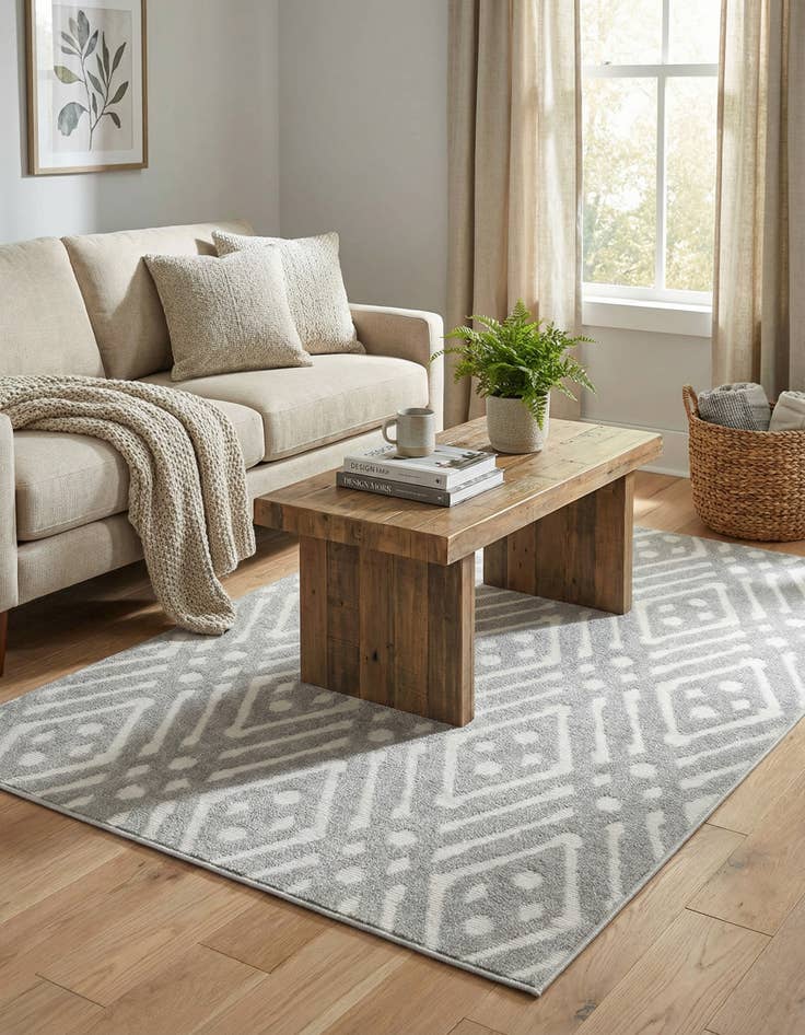 Detail image of 5' x 8' Washable Sabrina Soto Ella Indoor / Outdoor Rug