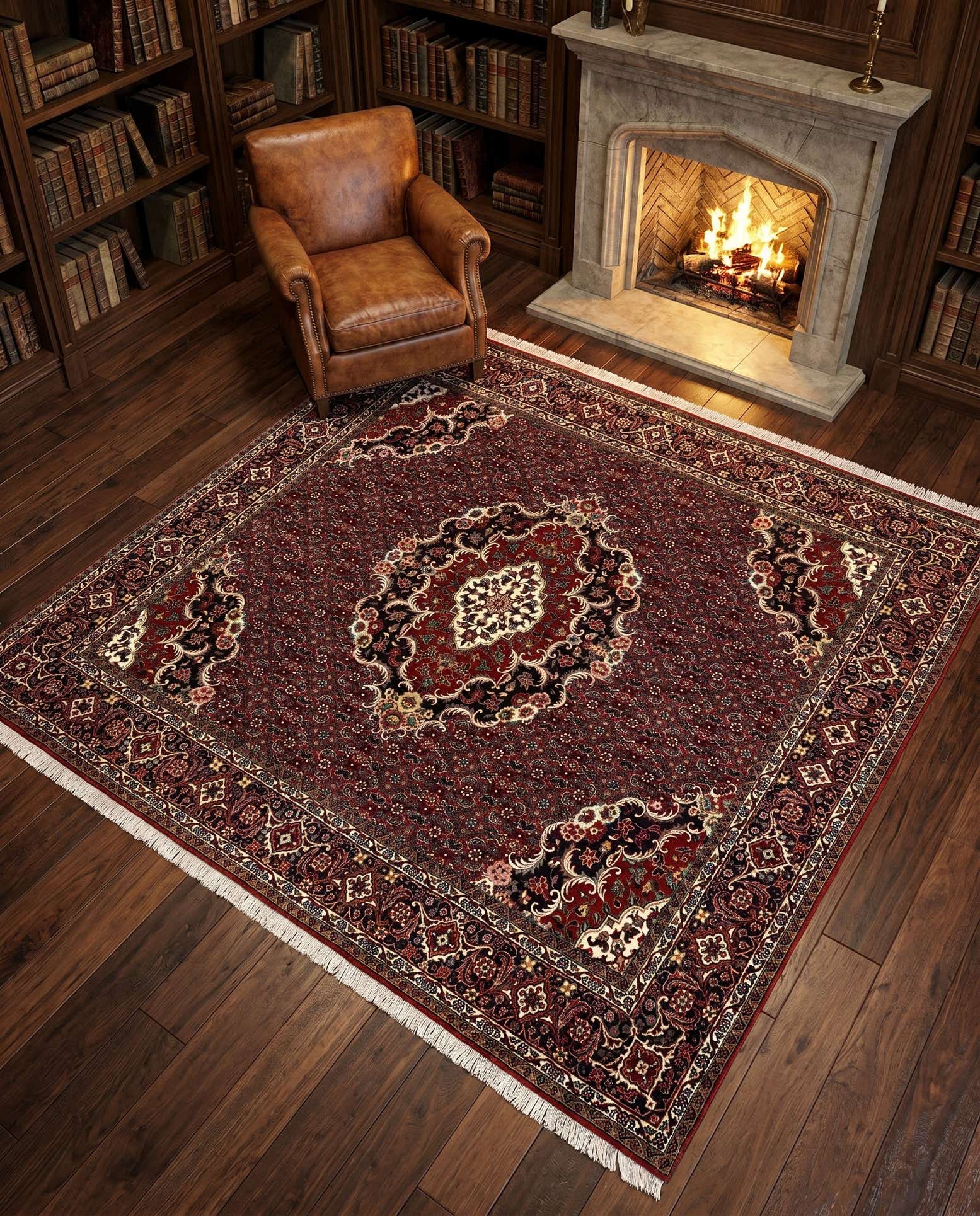 6' 5 x 6' 7 Bidjar Wool Square Rug