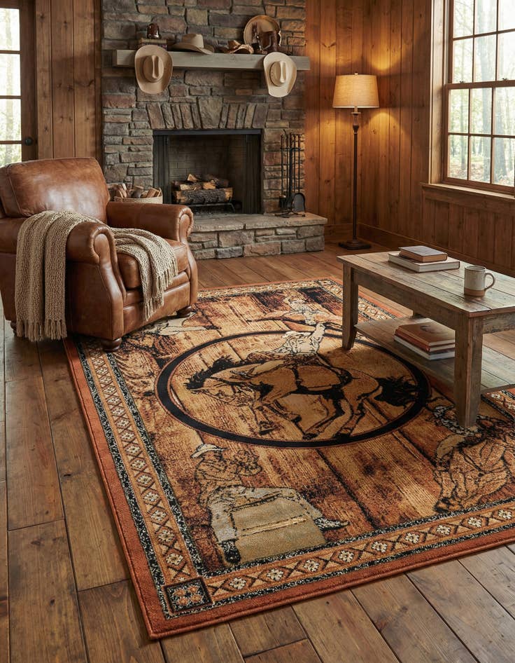 Detail image of 5' 3 x 8' Pioneer Rug