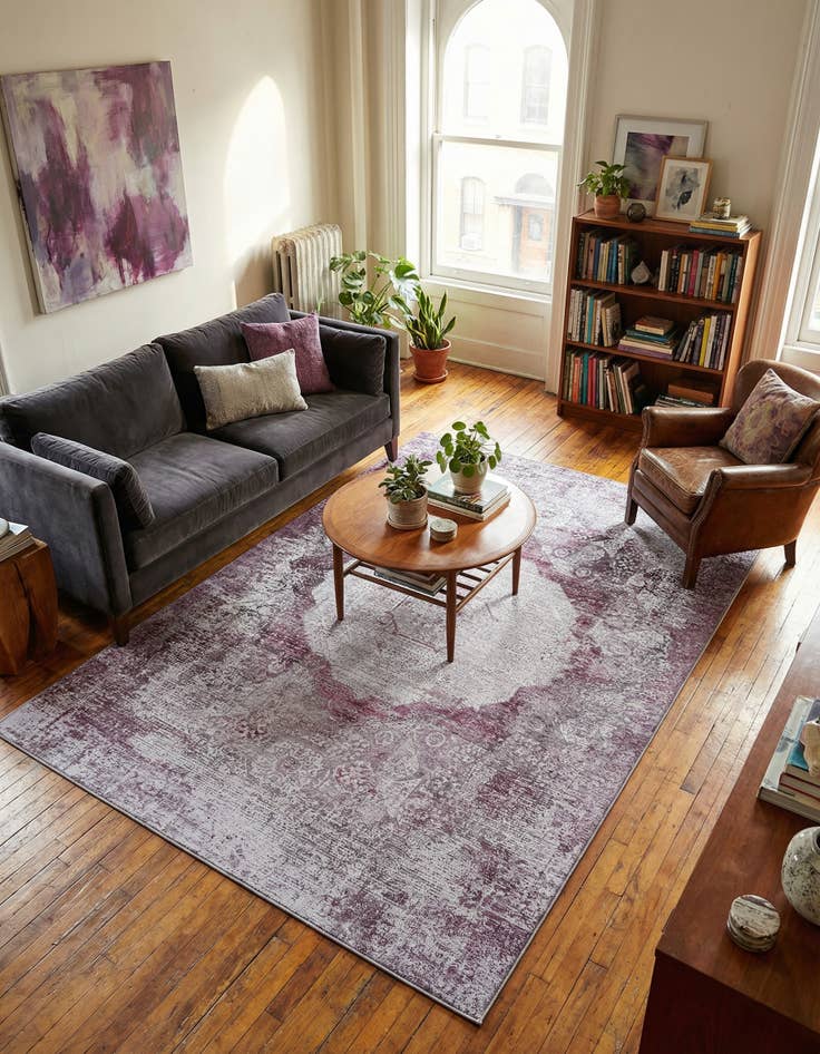 Detail image of 5' x 8'  Washable Yara Rug