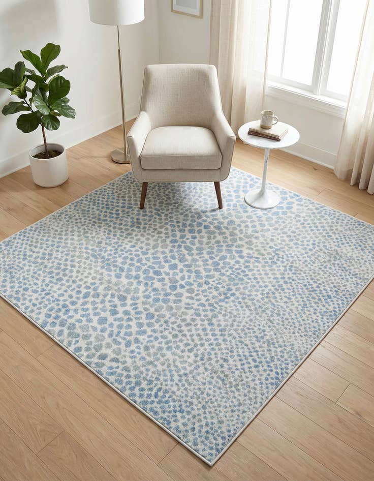 Detail image of 5' 3 x 5' 3 Kamala Washable Square Rug