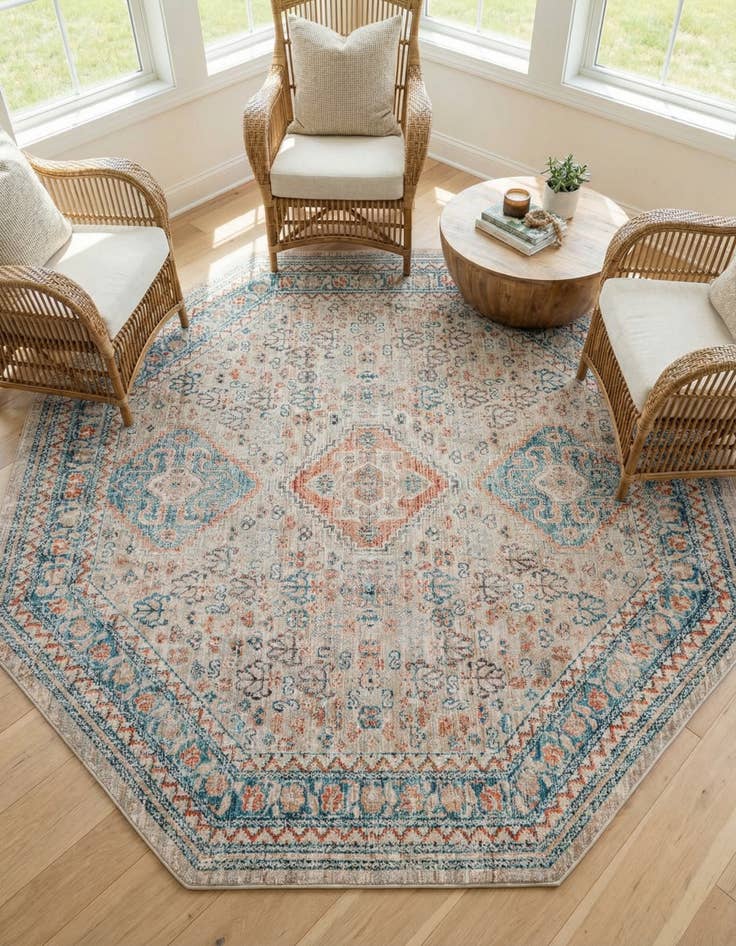 Detail image of 7' x 7' Newport Octagon Rug
