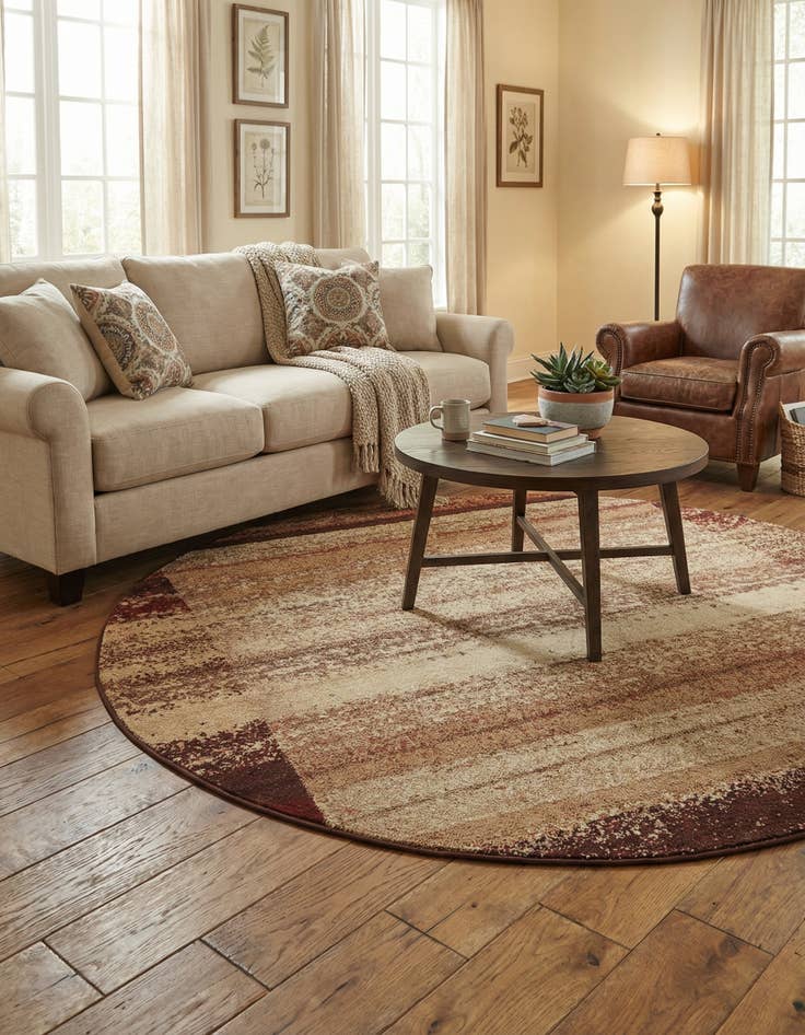 Detail image of 7' 10 x 7' 10 Harvest Round Rug