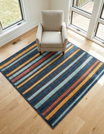 5' 3 x 5' 3 Easy-Clean Belize Indoor / Outdoor Square Rug