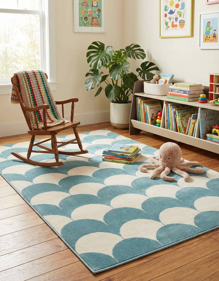 Detail image of 4' x 6' Whimsy Kids Rug