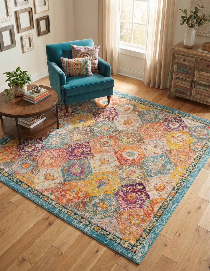 Detail image of 7' x 7' Madeline Square Rug